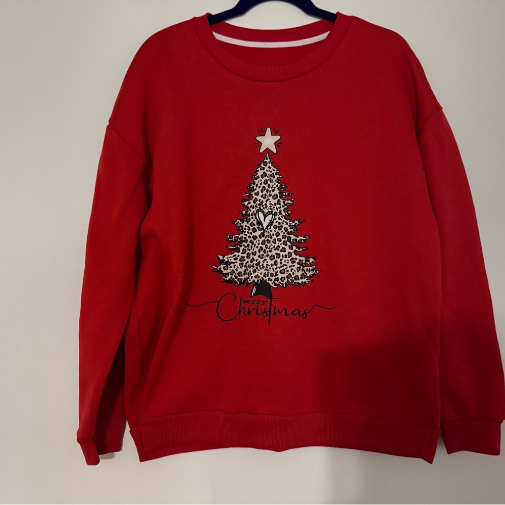 Red Christmas Tree Sweatshirt